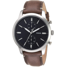 Watch strap Fossil FS5394SET Leather Brown 22mm